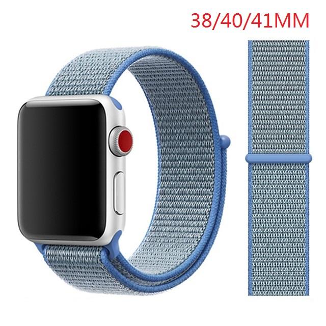 Nylon Band For Apple Watch Series Watch 9 8 / Ultra 2 7 6 SE 5/4/2/1 38 42MM Replacement Strap Loop for Iwatch Series 3 40/41/44 /45MM/49MM