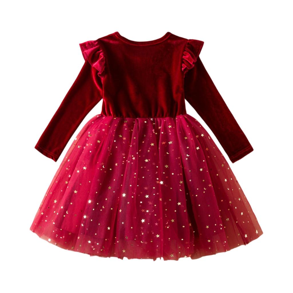 Girls' Tulle Dress - Gradient Princess Party Gown