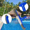 Universal Swimming Pool Brush Head Stiff Bristles Design Curved Ends High-Efficiency Heavy Duty Pool Tile Scrub