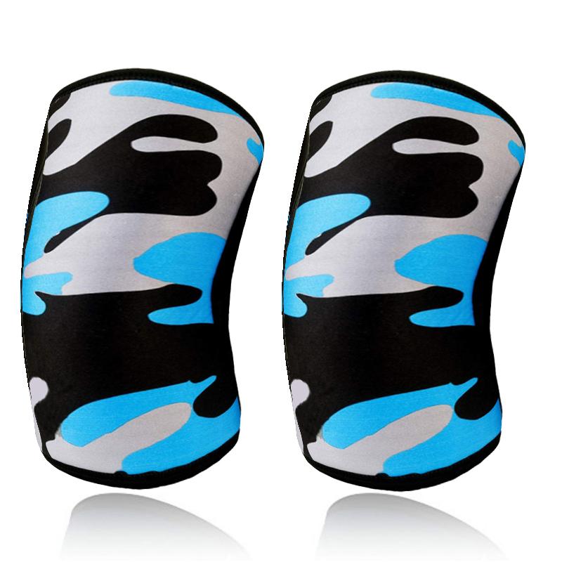 Женские Мужские Юношеские 7мм Неопреновые Спортивные Наколенники Компрессионные Тяжелая атлетика Компрессионные Тренировочные Наколенники для Кроссфита