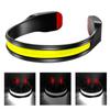 COB Floodlight Running Headlamp USB Rechargeable Strong Light Lamp Wearing Light Fishing Camping Headlight with Tail Red Light