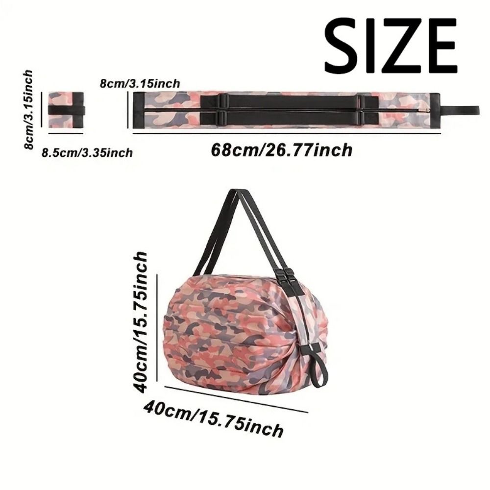 Reusable Beach Bag Portable Foldable Eco Bag Grocery Bag Travel Shoulder Handbag  Supermarket