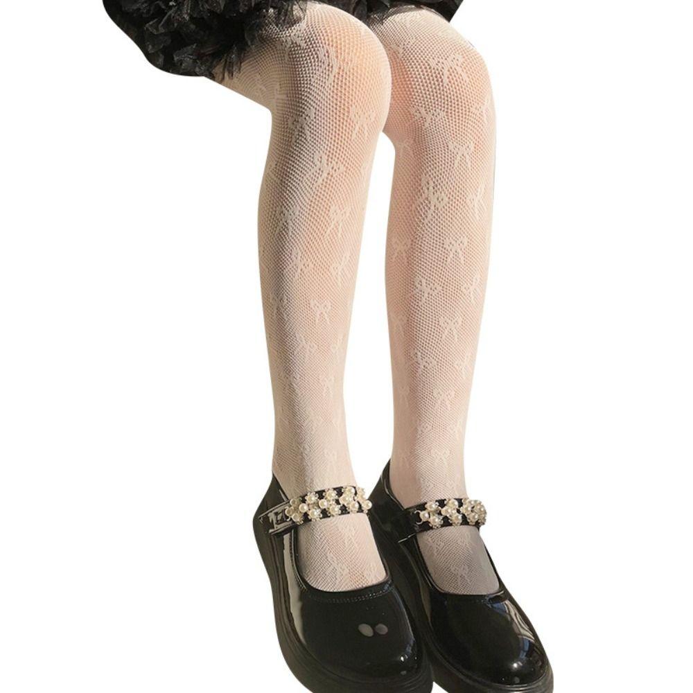 Сетчатые детские колготки летние тонкие леггинсы новые кружевные чулки детские