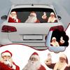 Santa Claus Decorated Car Window Stickers PVC Self-adhesive Stickers, Car Christmas Stickers Decoration Fun Claus Santa N1U6