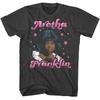 Aretha Franklin Stars Smoke Music T-shirt Tops Tees Men's Women's Unisex