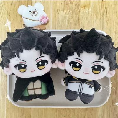 10 см Аниме Re Zero Косплей Нацуки Субару Плюшевая кукла Черные волосы Печатный Нацуки Набитая плюшевая игрушка Брелок Куклы Коллекция Подарок