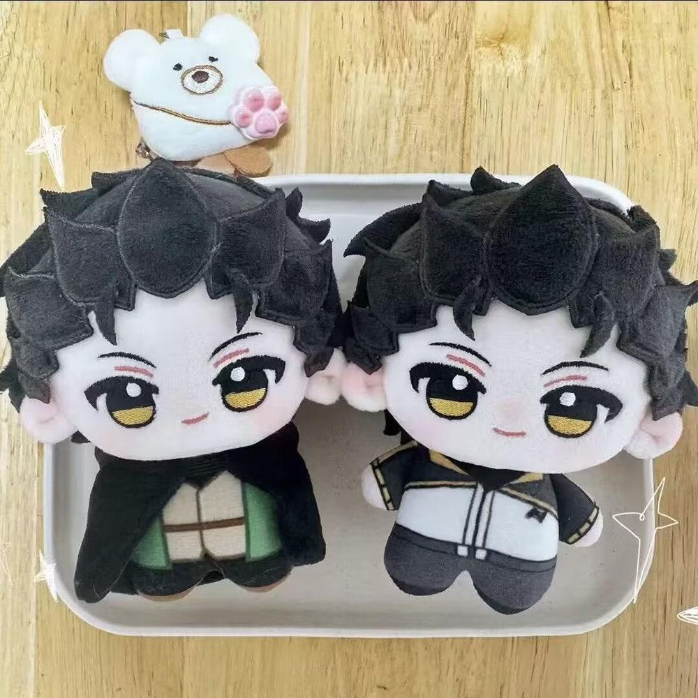 10 см Аниме Re Zero Косплей Нацуки Субару Плюшевая кукла Черные волосы Печатный Нацуки Набитая плюшевая игрушка Брелок Куклы Коллекция Подарок