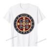 The Saint Benedict Medical Catholic Pullover Tees Camisas Womens Slim Fit Womens Tshirt Printed Tshirt Loose Geek