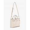 Michael Kors Carson Center Zip Satchel Medium 35s5g2zs3t2171 Light Cream