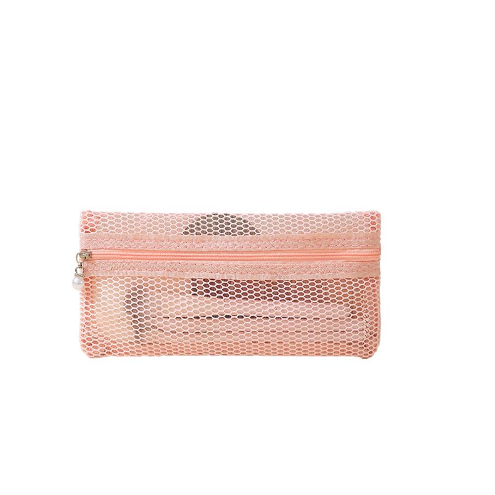 Portable Mesh Makeup Bag Gauze Toiletry Bag Portable Travel Storage Bag  Business