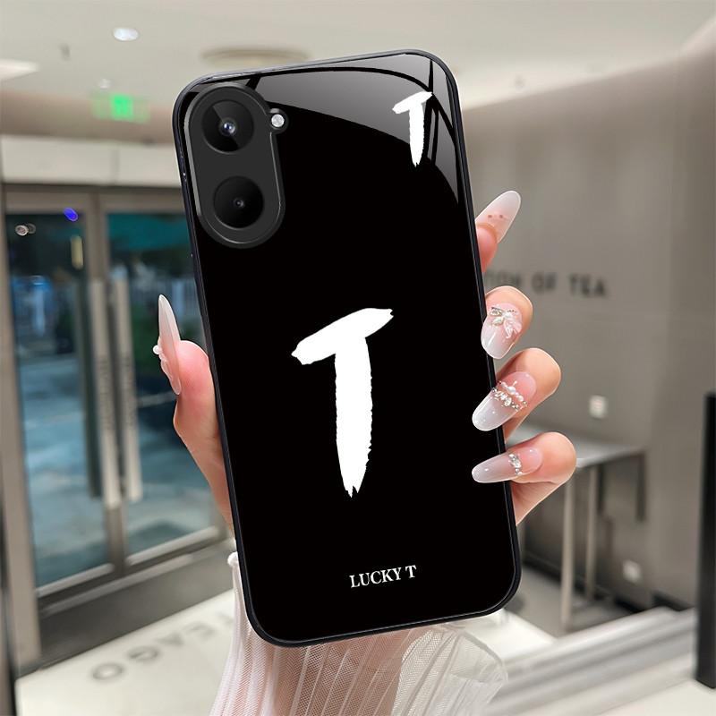 Чехол Для Realme 10 Pro Plus 4G 5G Счастливыми Буквами Задняя Крышка Capa Для Realme10 10Pro 10Pro+ Закаленное Стекло Мягкий ТПУ Защитный Fundas