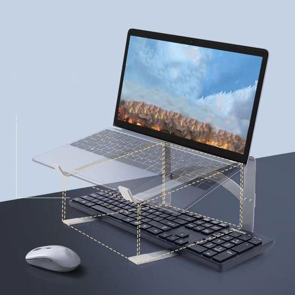Iron Laptop Stand Ventilated Laptop Holder Universal Computer Stand  Space Saving