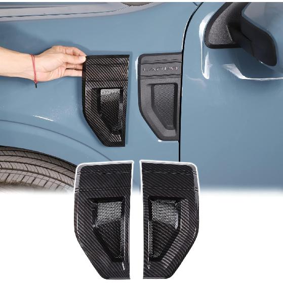 Aunginsy Fender Side Vents Trim Cover Compatible with Ford Maverick 2022-2024 2025 2026, Car Front Fender Air Outlet Panel Covers Hood Side Air Flow
