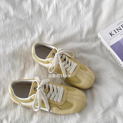 2025 Студенческие повседневные балетки Весенние женские легкие удобные кроссовки для ходьбы Дизайнерские сетчатые дышащие спортивные туфли Лоферы 39-40