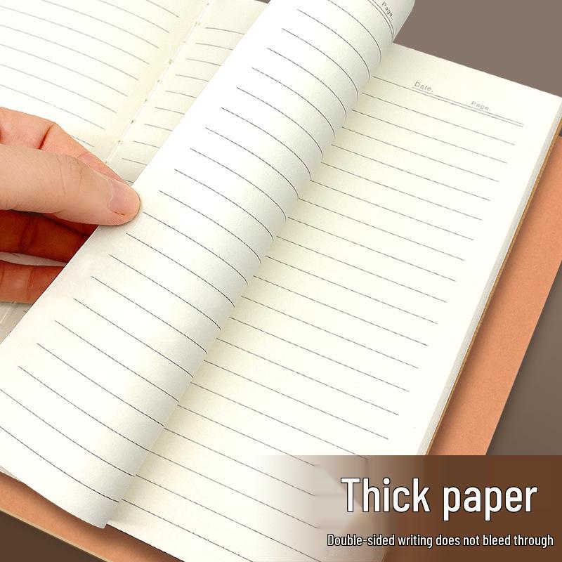 Блокнот А5 в мягкой обложке на крафтовой бумаге в линейку для студентов