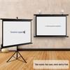 Home Floor-Standing Outdoor Projector Screen with Adjustable Bracket Pole