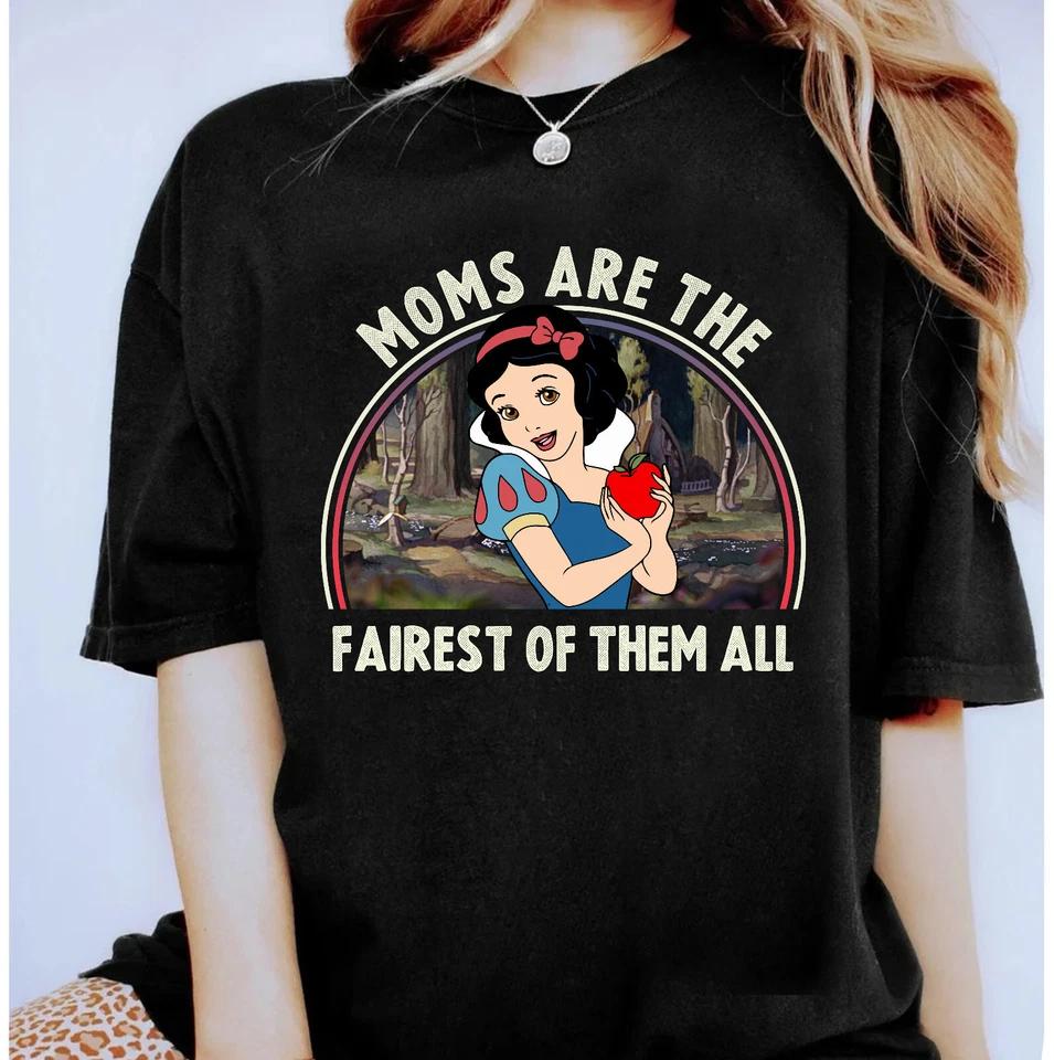 Диснеевская принцесса Белоснежка Мамы Самые Красивые Унисекс Футболка