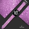 Bling Leather Strap for Apple Watch Band Ultra 2 49mm 40-42mm 44mm Women Glitter Bracelet iWatch Series 9 7 8 6 5 4 3 41mm 45mm