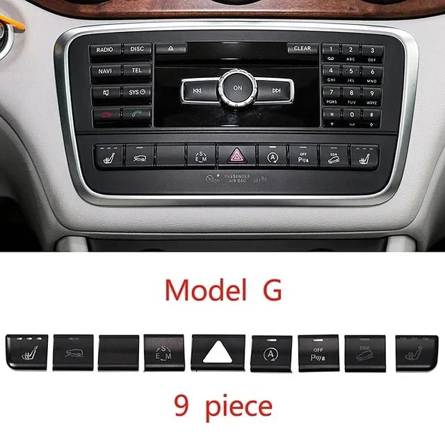 Автонаклейки Кнопок Климат-Контроля Автомобильной Консоли, Отделка Для Mercedes Benz Gla, Xachcla, C117, A B Класс, W176