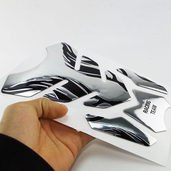 Универсальная 3D наклейка на бензобак мотоцикла, самоклеящаяся, сильная липкость, водонепроницаемая, легко наносится