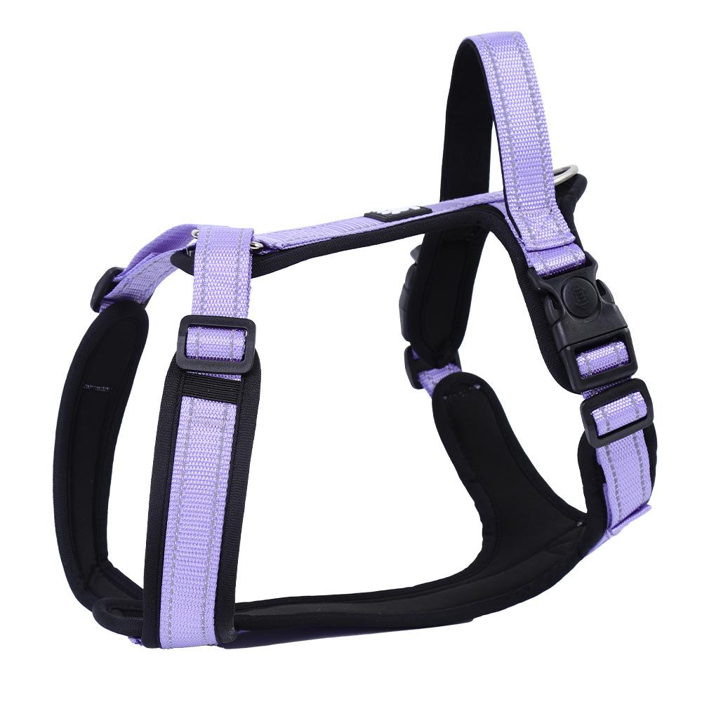 Большая собачья грудь и спина, не рвущийся I-образный поводок для выгула собак. Удобный, дышащий, износостойкий, взрывозащищенный и не давящий на шею поводок.