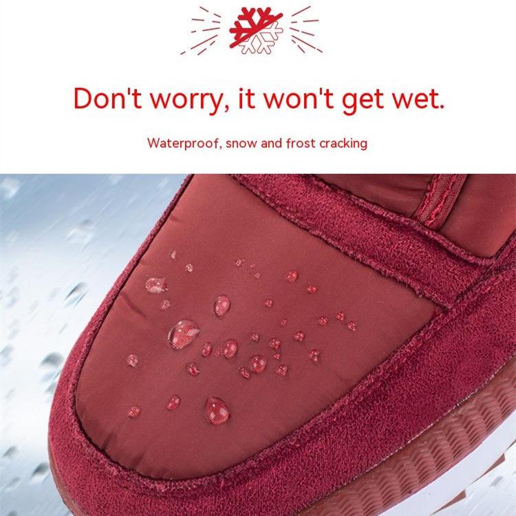 Thickened Middle-aged and Elderly Men's Anti Slip Cotton Boots Men's Plush Warm Casual Snow Boots