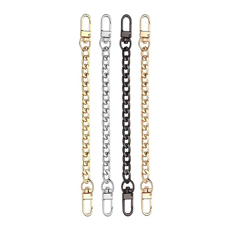 Chain Bag Strap Accessories 20Cm Extension Chain Bag Metal Chain Solid Color Diy Chain Durable Gold Silver Black Belts