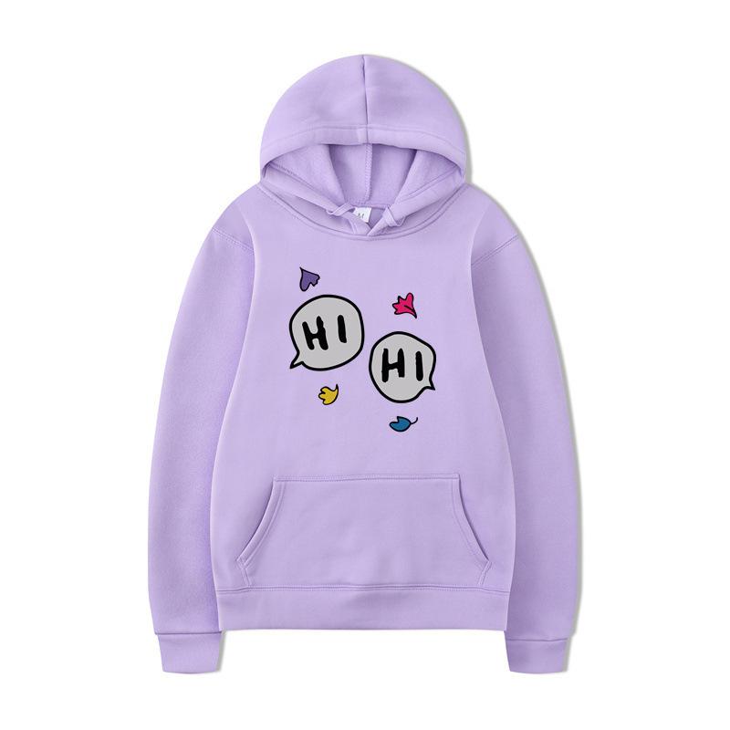 Autumn And Winter Harajuku Fleece Thickened Hooded Pullover Sweater For Boys And Girls