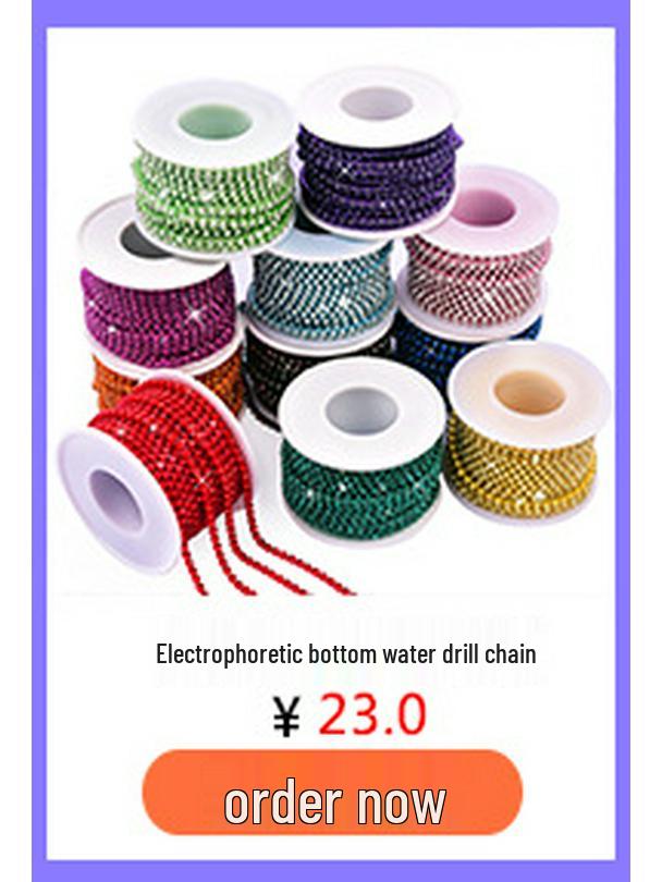 Цветная цепочка с когтями из стразов для чехлов для телефонов, нейл-арта, одежды и аксессуаров для свадебных платьев