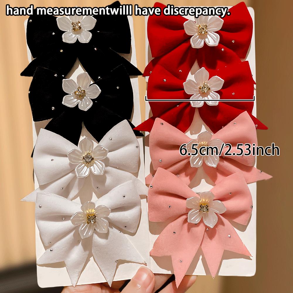 8-Pack Multi- Butterfly Knot Hair Clips Cute Girls Gift Sweet Atmosphere Maxed out Unique Design Hair Accessories