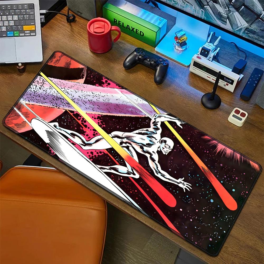 Silver Surfer Mouse Pad Rubber Mat Laptop Xxl Mousepad Notebook Gamer Computer Table Gaming Accessories
