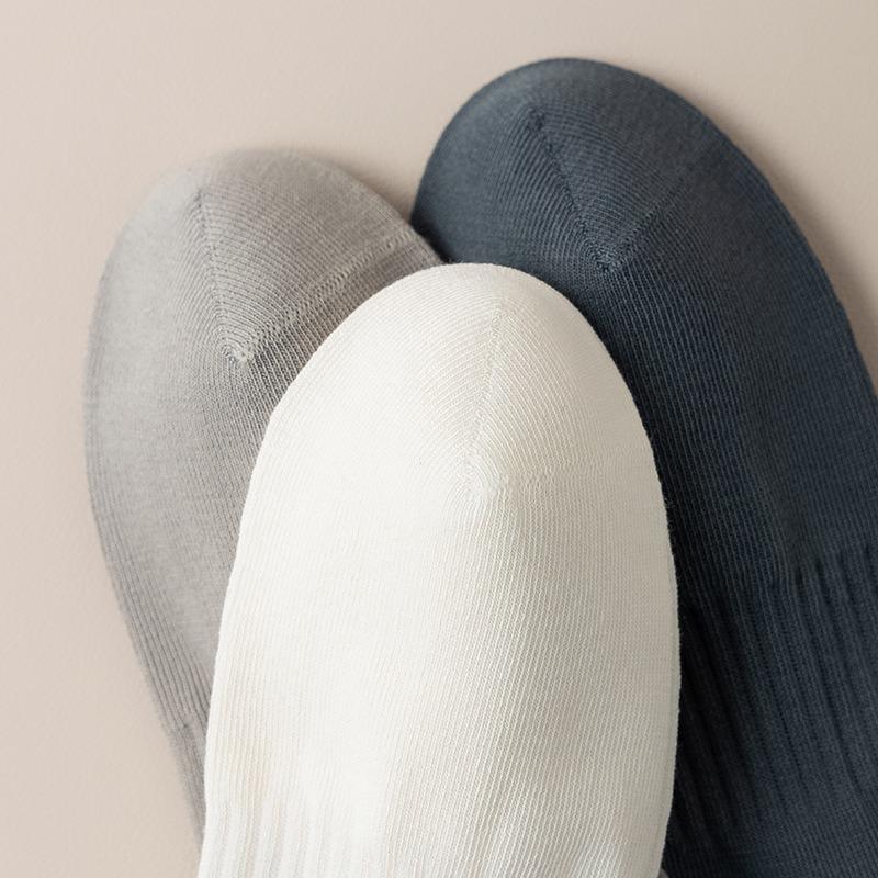Men's Autumn and Winter Pure Cotton Mid-calf Socks, Business Men's Cotton Socks, Black Long Socks