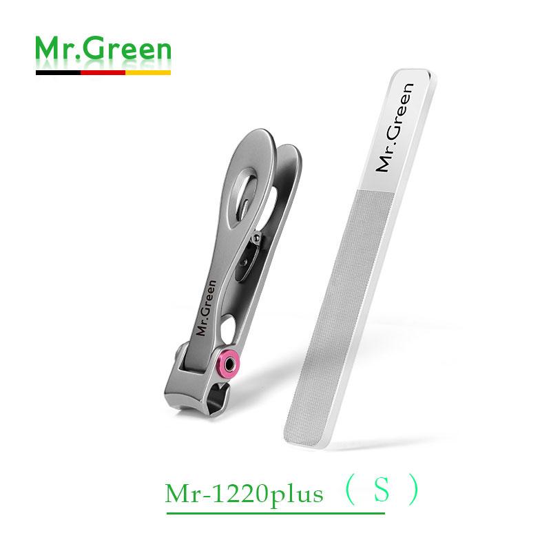 MR.GREEN Nail clippers  Trimmer Stainless Steel Nail tools manicure Thick Nails  cutter  scissors with glass nail file