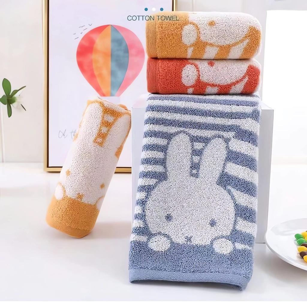 Миффи и Снупи Лицо Мини Банное Ручное Милые Полотенца Полотенце, Полотенце, Полотенце, Мягкое, Не скатывающееся, Прочное, Тонкое, (Миффи Б, набор из 3 предметов)