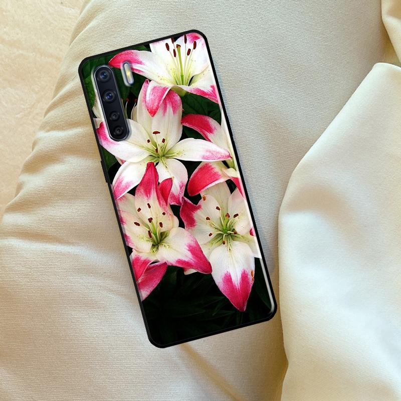 Красочный чехол-лилия для Oppo A60 A80 A40 A15 A16 A17 A57 A94 A74 A54 A76 A96 A18 A38 A58 A78 A98 A6 A5 Pro