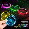 LED Car Emblem Water Cup Pad Rechargeable Coaster For Volvo Xc60 XC40 EX40 Xc90 S60 S90 EX30 V40 V60 V50 V90 S80 C40 V70 XC70