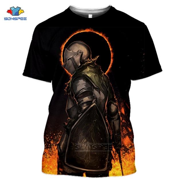 Летняя мужская футболка модная футболка с 3D принтом игра женская повседневная уличная одежда крутой спортивный топ