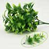7 ветвей зеленые искусственные растения для садовых кустов искусственная трава эвкалипт оранжевые листья искусственное растение для украшения дома и магазина
