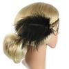 Women Beaded Flapper Hair Accessories Rhinestone Sequin Performance Headwear Elastic Indian Vintage Masquerade Feather Headband