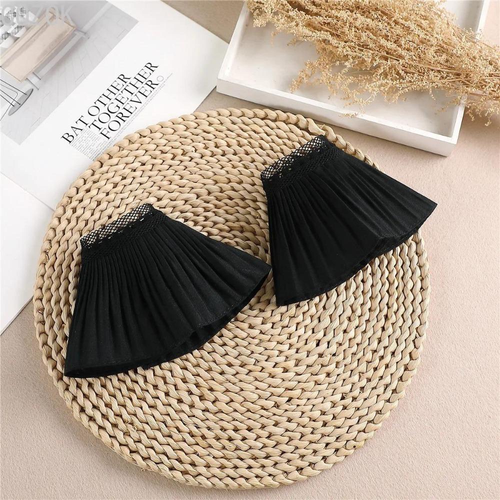 DIY Detachable Cuffs Cuff Extension Embroidery Lace Daisy Fake Sleeves Elastic Wild Wrist Pleated Organ Lolita Fake Sleeves