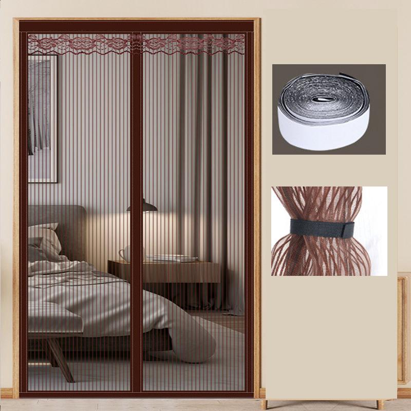 Магнитная дверная сетка большого размера Дверная магнитная москитная сетка Защита от насекомых Летная Летняя и Кухонная Внутренняя Невидимая сетка Магнитная дверная сетка