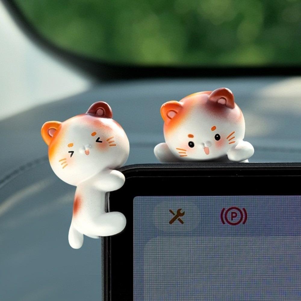 Micro Landscape Cat Figurines Wealth Cat Kitten Statue Mini Cat Ornament Desktop Decoration