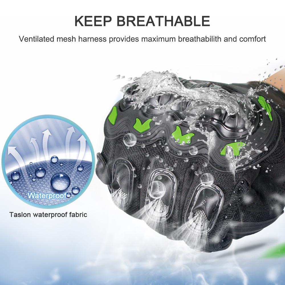 Мужские мотоциклетные перчатки, сенсорный экран, полный палец, мотоцикл, гоночный мотор