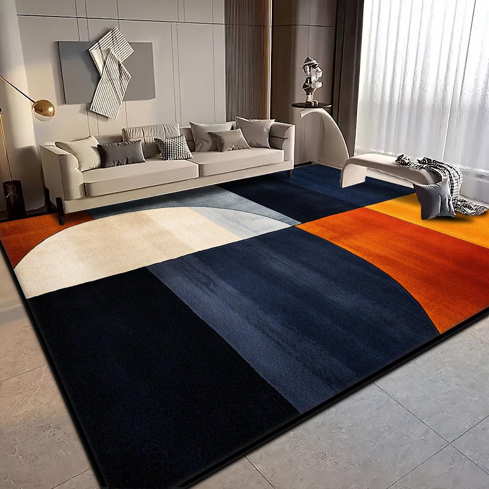 American Style Carpet for Living Room Modern Home Decoration Large Area Rug Bedroom Bedside Entrance Anti-skid Door Mat Washable