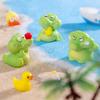 1pc Auto Dashboard Crocodile Figurines Desk Small Animals Figure Decoration Vivid Cartoon Ornaments Car Interior Accessories