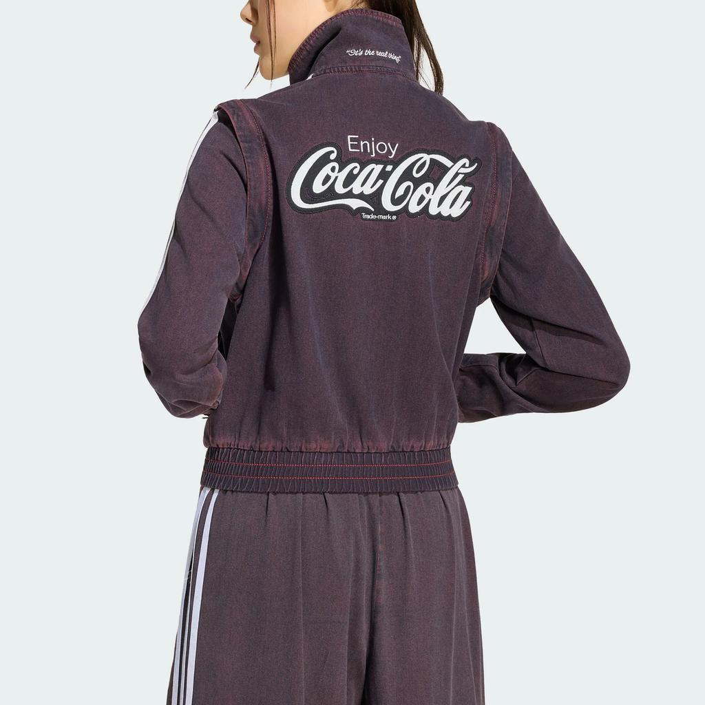 adidas Originals X Coca-Cola Classic Винтажная джинсовая куртка с воротником-стойкой Женские куртки KY7693