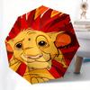 Lion King Simba Automatic Umbrella - Tri-fold Portable Umbrella, Best Holiday Gift for Men and Women, Durable Iron Frame, Playful Design, St