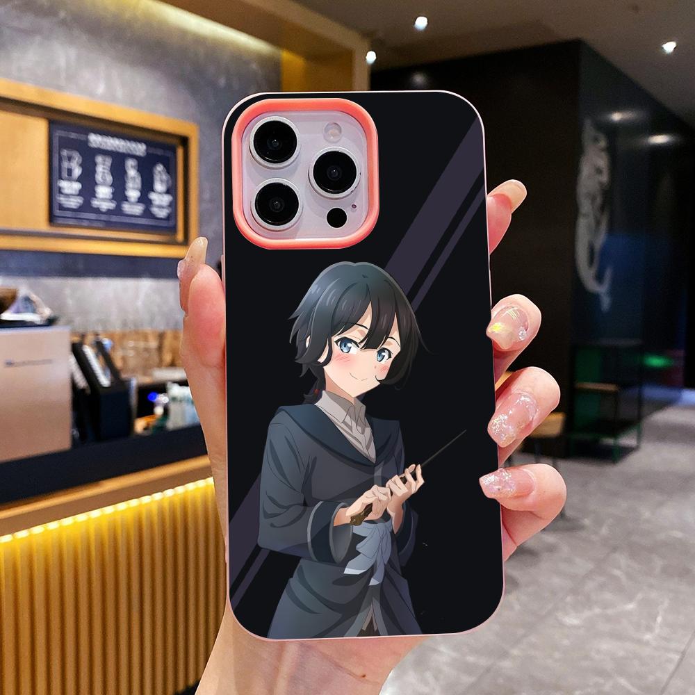 Wandering Witch Saya Phone Case for iPhone 17 16 15 14 13 12 11 Air Pro Max Plus Jelly Double layer Pink Cover