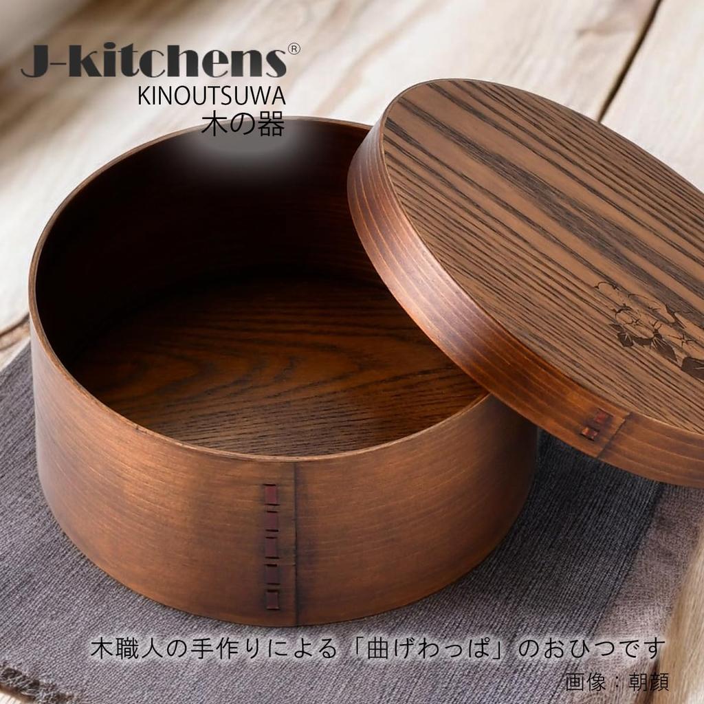 Morning Glory Ohitsu Примерно 4-5 чашек x J-kitchens (Деревянный Охитсу) 21см 9.5см