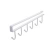 1-5PCS  Non Marking Nail Free Hook Six Row Hook Wardrobe Organize The Shelf